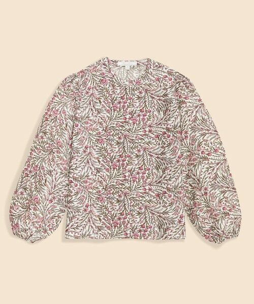 Brooks Brothers / ブルックス ブラザーズ シャツ・ブラウス | シルク　ボタニカルプリント　バルーンスリーブ　ブラウス | 詳細4