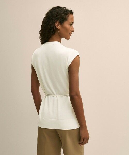 Brooks Brothers / ブルックス ブラザーズ ニット・セーター | スーピマコットン　リラックスフィット　ベルテッド　ボタンフロントベスト | 詳細2