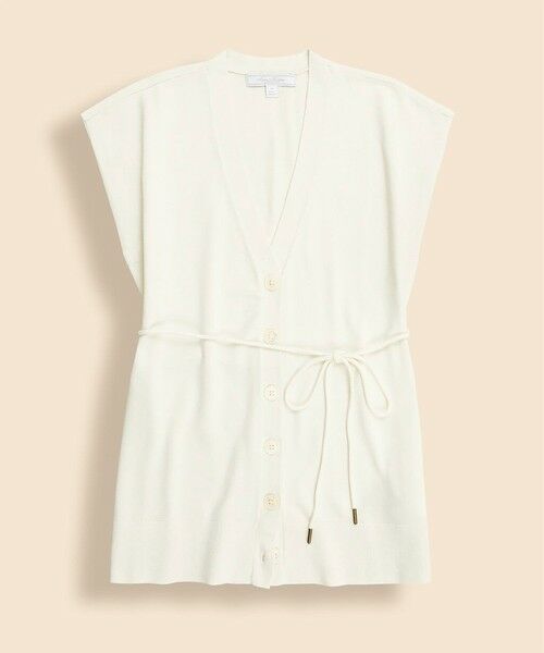 Brooks Brothers / ブルックス ブラザーズ ニット・セーター | スーピマコットン　リラックスフィット　ベルテッド　ボタンフロントベスト | 詳細4