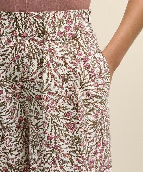 Brooks Brothers / ブルックス ブラザーズ その他パンツ | シルク　ボタニカルプリント　ワイドレッグ　プリーテッドパンツ | 詳細3