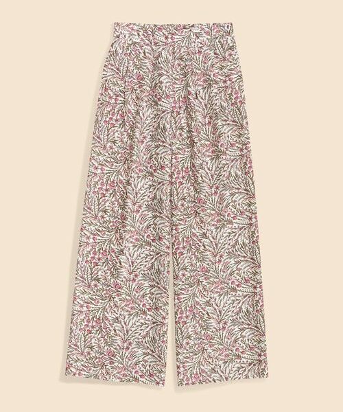 Brooks Brothers / ブルックス ブラザーズ その他パンツ | シルク　ボタニカルプリント　ワイドレッグ　プリーテッドパンツ | 詳細5