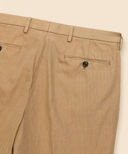 Brooks Brothers / ブルックス ブラザーズ スラックス・ドレスパンツ | コットン／ラミー　ヘリンボーン　ガーメントダイ　プレーンフロント　トラウザーズ　Classic | 詳細1