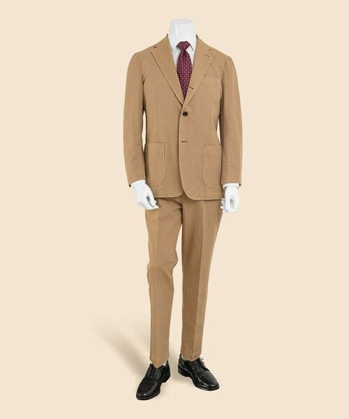Brooks Brothers / ブルックス ブラザーズ スラックス・ドレスパンツ | コットン／ラミー　ヘリンボーン　ガーメントダイ　プレーンフロント　トラウザーズ　Classic | 詳細3