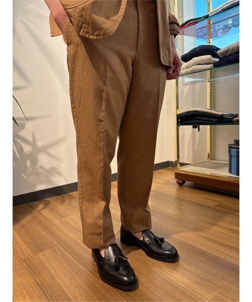 Brooks Brothers / ブルックス ブラザーズ スラックス・ドレスパンツ | コットン／ラミー　ヘリンボーン　ガーメントダイ　プレーンフロント　トラウザーズ　Classic | 詳細5