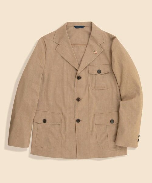 Brooks Brothers / ブルックス ブラザーズ その他アウター | ストレッチリネン　サファリジャケット　Made in USA（カーキ）