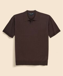 Brooks Brothers / ブルックス ブラザーズ ニット・セーター | ギマコットン　ジョニーカラー　ポロセーター