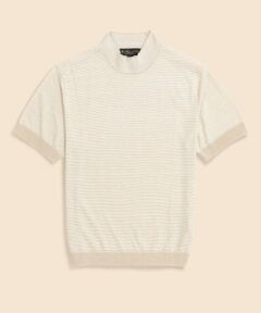 Brooks Brothers / ブルックス ブラザーズ ニット・セーター | リネン　モックネック　ショートスリーブ　サマーセーター