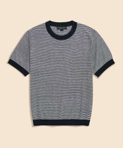Brooks Brothers / ブルックス ブラザーズ ニット・セーター | リネン　クルーネック　ショートスリーブ　サマーセーター