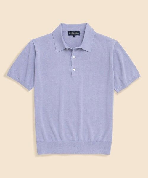 Brooks Brothers / ブルックス ブラザーズ ポロシャツ | ペーパーヤーン/ポリエステル ジョニーカラー ポロセーター(ラベンダー)