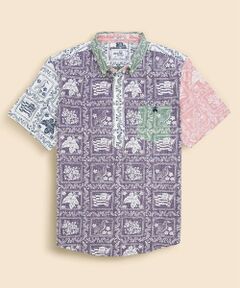 Brooks Brothers×Reyn Spooner　コットン／ポリエステル　プルオーバー　ファン　アロハシャツ