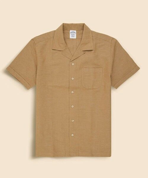 Brooks Brothers / ブルックス ブラザーズ シャツ・ブラウス | コットン/リネン キャンプシャツ(カーキ)