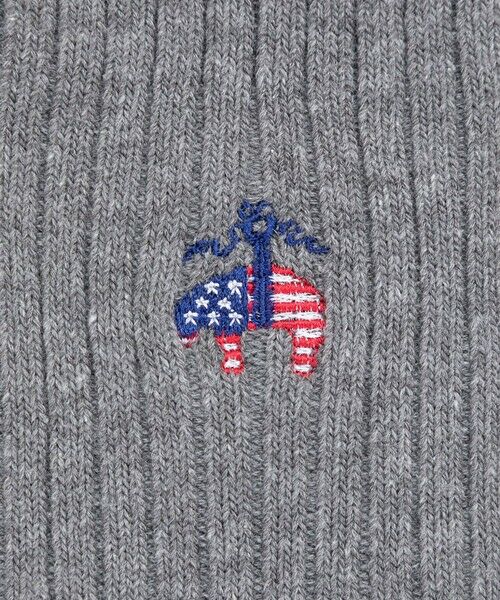 Brooks Brothers / ブルックス ブラザーズ ソックス | 【アメリカ建国250th記念】 コットンブレンド　星条旗GFロゴ　クルーソックス | 詳細2