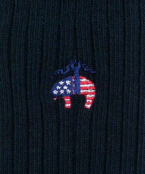 Brooks Brothers / ブルックス ブラザーズ ソックス | 【アメリカ建国250th記念】 コットンブレンド　星条旗GFロゴ　クルーソックス | 詳細3