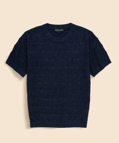 Brooks Brothers / ブルックス ブラザーズ ニット・セーター | リヨセルブレンド　テキスチャード　ショートスリーブ　クルーネックセーター