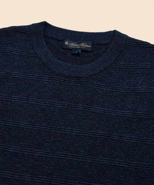 Brooks Brothers / ブルックス ブラザーズ ニット・セーター | リヨセルブレンド テキスチャード ショートスリーブ クルーネックセーター | 詳細5