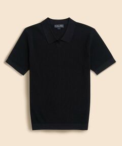 Brooks Brothers / ブルックス ブラザーズ ニット・セーター | コットン／ナイロン　ショートスリーブ　ジョニーカラー　サマーセーター