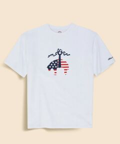 Brooks Brothers / ブルックス ブラザーズ Tシャツ | 【アメリカ建国250th記念】 USAコットンジャージー　ヘビーウェイト　星条旗GFプリント　Tシャツ