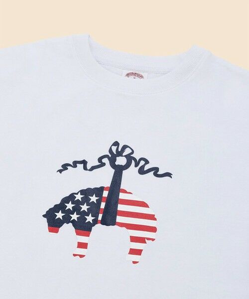 Brooks Brothers / ブルックス ブラザーズ Tシャツ | 【アメリカ建国250th記念】 USAコットンジャージー　ヘビーウェイト　星条旗GFプリント　Tシャツ | 詳細2