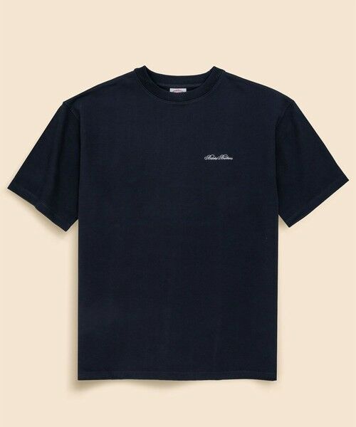 Brooks Brothers / ブルックス ブラザーズ Tシャツ | 【アメリカ建国250th記念】 USAコットンジャージー　ヘビーウェイト　星条旗GFロゴ　Tシャツ（ネイビー）