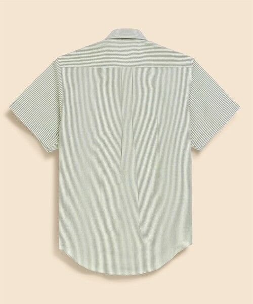 Brooks Brothers / ブルックス ブラザーズ シャツ・ブラウス | コットン/ペーパーヤーン GFロゴ ストライプ ショートスリーブ カジュアルシャツ Traditional Fit | 詳細5