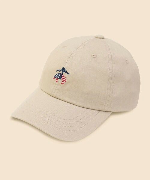 Brooks Brothers / ブルックス ブラザーズ キャップ | 【アメリカ建国250th記念】 コットンツイル　星条旗GFロゴ　ベースボールキャップ（カーキ）