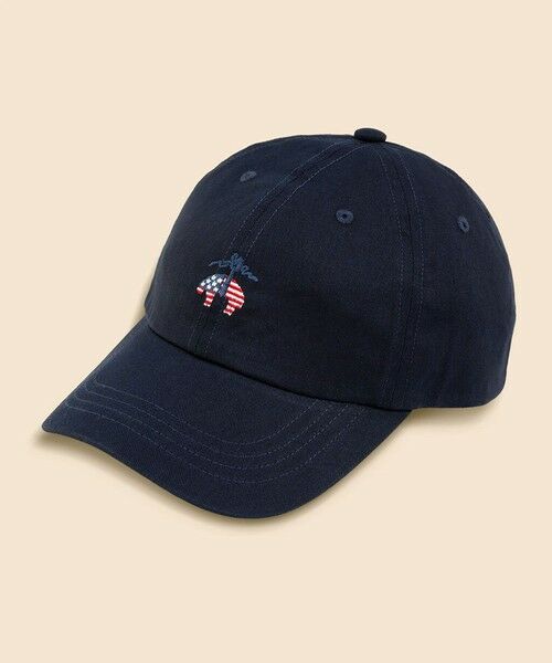 Brooks Brothers / ブルックス ブラザーズ キャップ | 【アメリカ建国250th記念】 コットンツイル　星条旗GFロゴ　ベースボールキャップ（ネイビー）