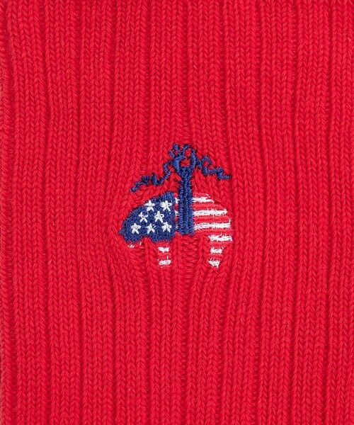 Brooks Brothers / ブルックス ブラザーズ ソックス | 【アメリカ建国250th記念】 コットンブレンド　星条旗GFロゴ　クルーソックス ＜ウィメンズ＞ | 詳細4