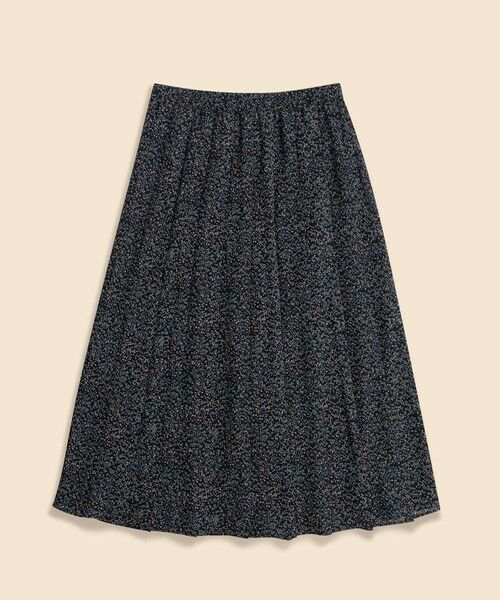 Brooks Brothers / ブルックス ブラザーズ ロング・マキシ丈スカート | ポリエステル BBロゴ アソートドットプリント シアー ソフトプリーツ ミディスカート | 詳細1