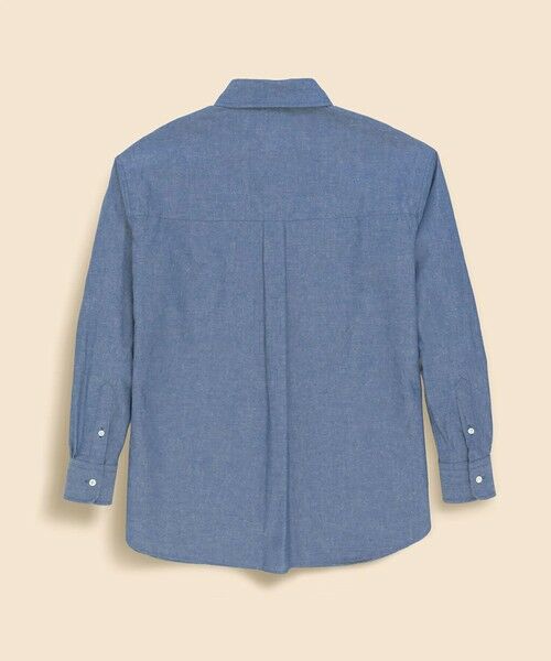Brooks Brothers / ブルックス ブラザーズ シャツ・ブラウス | 【アメリカ建国250th記念】 コットンシャンブレー　星条旗GFロゴ　オーバーサイズ　ボタンダウンシャツ　＜ウィメンズ＞ | 詳細2