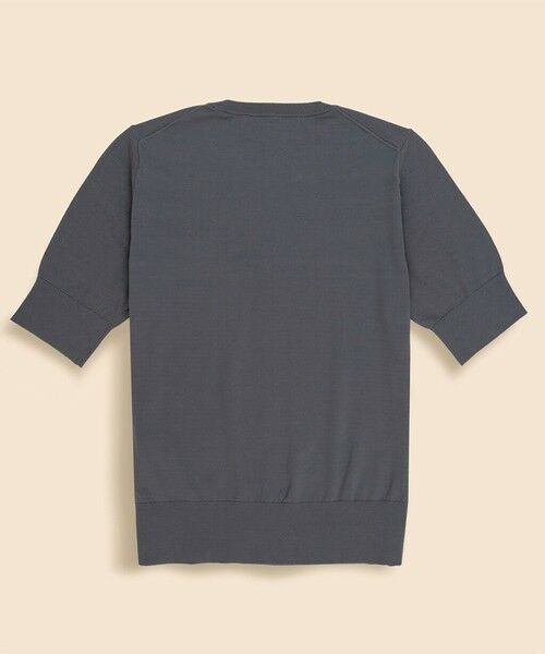 Brooks Brothers / ブルックス ブラザーズ ニット・セーター | 【Double B Collection】 キュプラ/ナイロン BBロゴ ショートスリーブセーター | 詳細1