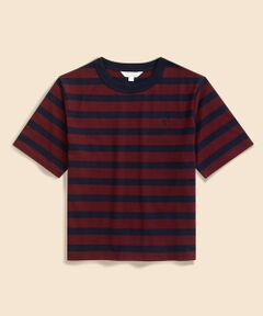 Brooks Brothers / ブルックス ブラザーズ Tシャツ | 【Double B Collection】　コットン　BBロゴ　マリナーストライプ　ヘビーウェイトTシャツ