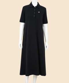 Brooks Brothers / ブルックス ブラザーズ ロング・マキシ丈ワンピース | コットンピケ　GFロゴ　リラックスフィット　ハーフスリーブ　ポロシャツワンピース