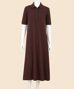 Brooks Brothers / ブルックス ブラザーズ ロング・マキシ丈ワンピース | コットンピケ　GFロゴ　リラックスフィット　ハーフスリーブ　ポロシャツワンピース
