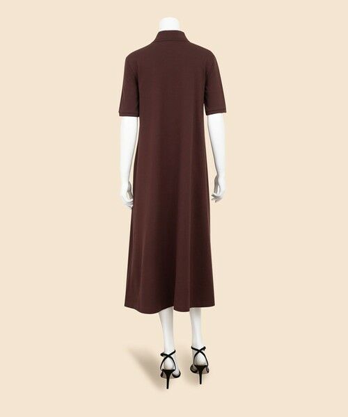 Brooks Brothers / ブルックス ブラザーズ ロング・マキシ丈ワンピース | コットンピケ GFロゴ リラックスフィット ハーフスリーブ ポロシャツワンピース | 詳細9