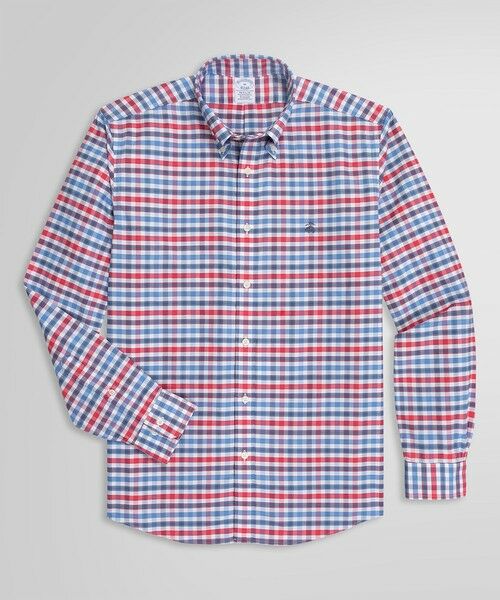 Brooks Brothers / ブルックス ブラザーズ シャツ・ブラウス | ストレッチオックスフォード GFロゴ チェック カジュアルシャツ Regular Fit（ブルー系その他2）