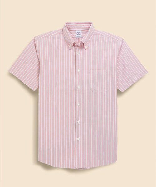 Brooks Brothers / ブルックス ブラザーズ シャツ・ブラウス | オックスフォード　シーズナルパターン　ショートスリーブ　フライデーシャツ（レッド）