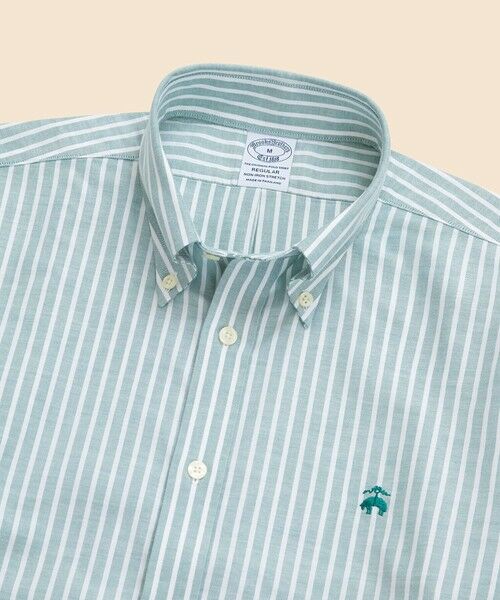 Brooks Brothers / ブルックス ブラザーズ シャツ・ブラウス | ノンアイロン　ストレッチオックスフォード　GFロゴ　ストライプ　カジュアルシャツ　Regular Fit | 詳細2