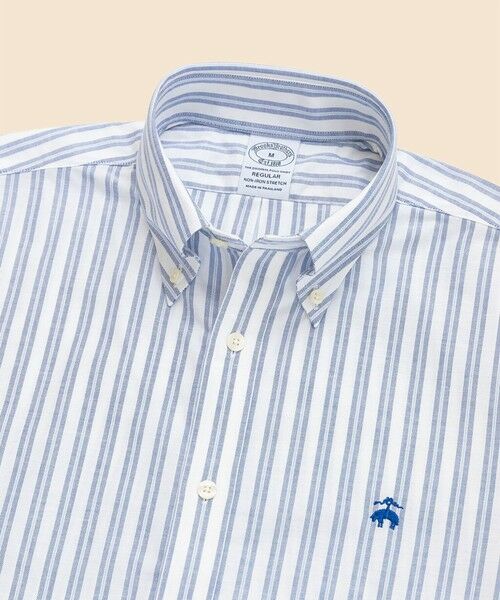 Brooks Brothers / ブルックス ブラザーズ シャツ・ブラウス | ノンアイロン　ストレッチオックスフォード　GFロゴ　ストライプ　カジュアルシャツ　Regular Fit | 詳細6
