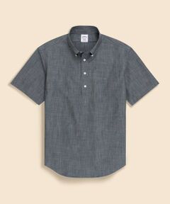 Brooks Brothers / ブルックス ブラザーズ シャツ・ブラウス | コットンシャンブレー　GFロゴ　ショートスリーブ　プルオーバーシャツ