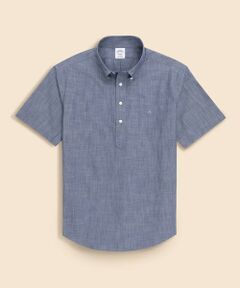 Brooks Brothers / ブルックス ブラザーズ シャツ・ブラウス | コットンシャンブレー　GFロゴ　ショートスリーブ　プルオーバーシャツ