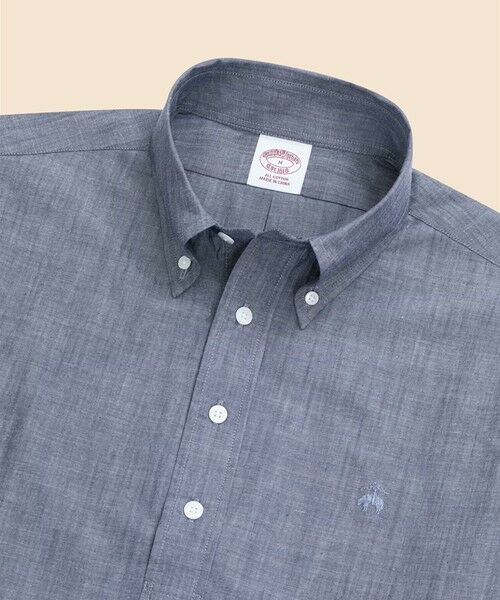 Brooks Brothers / ブルックス ブラザーズ シャツ・ブラウス | コットンシャンブレー GFロゴ ショートスリーブ プルオーバーシャツ | 詳細5