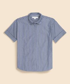 Brooks Brothers / ブルックス ブラザーズ シャツ・ブラウス | コットン　ドロップショルダー　ストライプ　ショートスリーブシャツ　Classic Fit