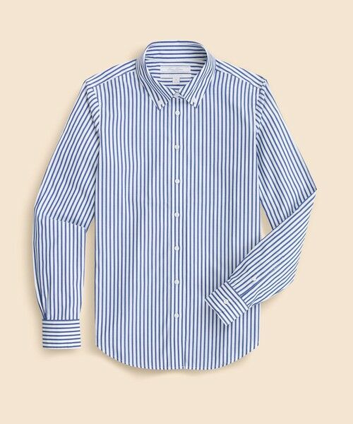 Brooks Brothers / ブルックス ブラザーズ シャツ・ブラウス | ノンアイロン　スーピマコットンストレッチ　ベンガルストライプ　ボタンダウンシャツ　Classic Fit（ブルー）