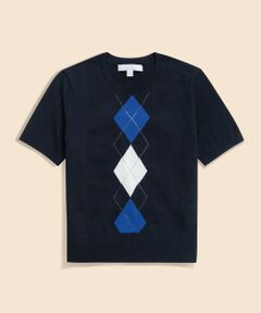 Brooks Brothers / ブルックス ブラザーズ ニット・セーター | スーピマコットン　アーガイル　ショートスリーブセーター