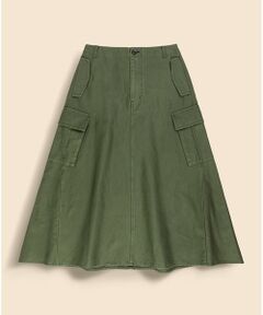 Brooks Brothers / ブルックス ブラザーズ ミニ・ひざ丈スカート | コットン　カーゴ　ロングスカート