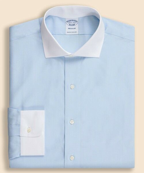 Brooks Brothers / ブルックス ブラザーズ シャツ・ブラウス | スーピマコットン　クレリック　フレンチプラケット　ドレスシャツ　Regular Fit（ブルー）
