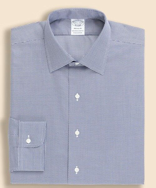 Brooks Brothers / ブルックス ブラザーズ シャツ・ブラウス | ストレッチドビー　フレンチプラケット　ドレスシャツ　Regular Fit（ブルー）