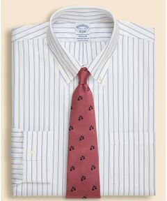 Brooks Brothers / ブルックス ブラザーズ シャツ・ブラウス | ストレッチヘリンボーン　ダブルストライプ　ドレスシャツ　Regular Fit