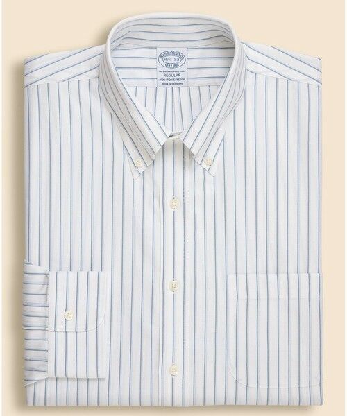 Brooks Brothers / ブルックス ブラザーズ シャツ・ブラウス | ストレッチヘリンボーン　ダブルストライプ　ドレスシャツ　Regular Fit | 詳細1