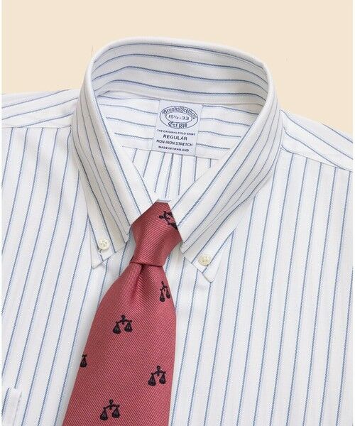Brooks Brothers / ブルックス ブラザーズ シャツ・ブラウス | ストレッチヘリンボーン　ダブルストライプ　ドレスシャツ　Regular Fit | 詳細2